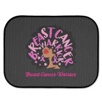 Breast Cancer Warrior Queen Black Woman Pink Ribbon October Rear Car Mat | Artistshot