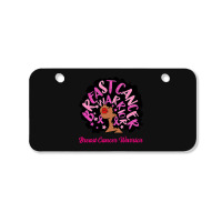 Breast Cancer Warrior Queen Black Woman Pink Ribbon October Bicycle License Plate | Artistshot