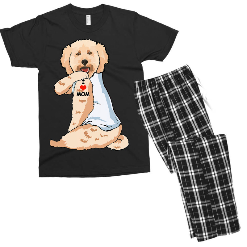 I Love Mom Tattoo Poodle Mom Dog Lover Women Men's T-shirt Pajama Set by pester | Artistshot