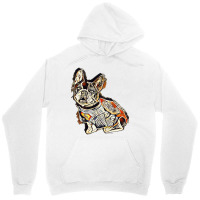 Cute French Bulldog Breed Dog Wearing A Super Hero Costume Over White Unisex Hoodie | Artistshot