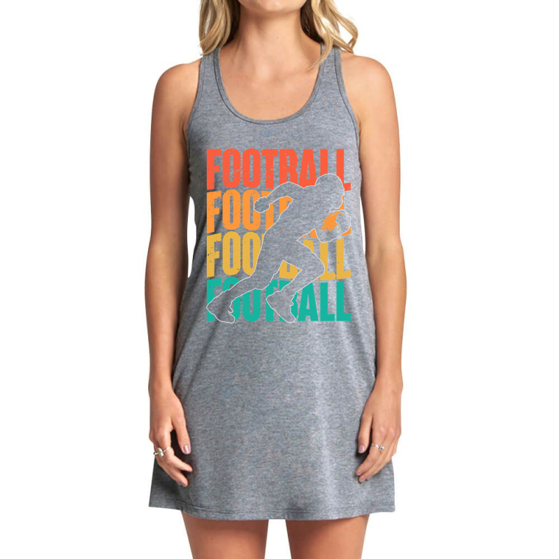 Retro Vintage American Football Season Party Footballer Tank Dress by pester | Artistshot