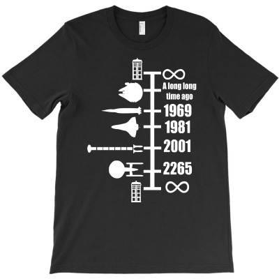 Spaceship Timeline Funny  Sci Fi Star Retro Wars Trek Joke Cool T-shirt Designed By Abdul Holil