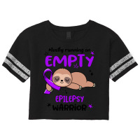 Epilepsy Awareness T  Shirt Mostly Running On Empty Epilepsy Warrior T Scorecard Crop Tee | Artistshot