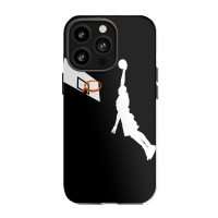 Basketball Dunk Competition Silhouette One Handed Dunk Shot Iphone 13 Pro Case | Artistshot