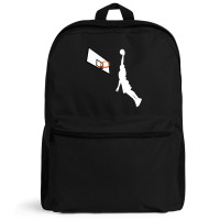 Basketball Dunk Competition Silhouette One Handed Dunk Shot Backpack | Artistshot