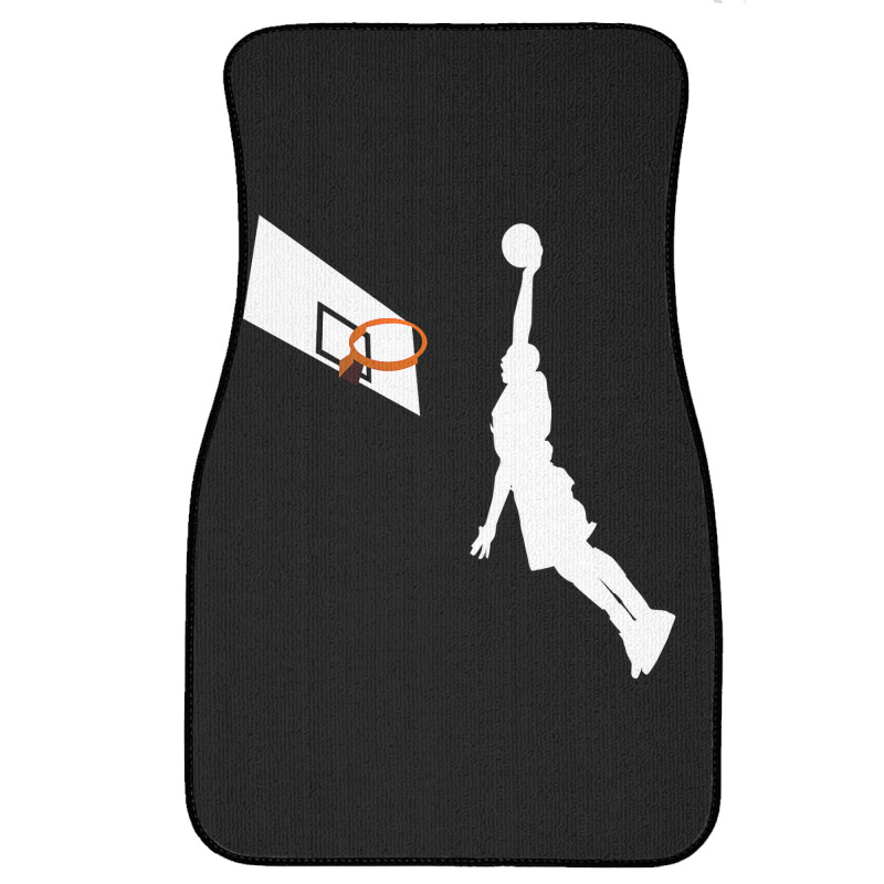 Basketball Dunk Competition Silhouette One Handed Dunk Shot Front Car Mat | Artistshot