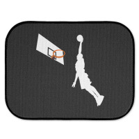 Basketball Dunk Competition Silhouette One Handed Dunk Shot Rear Car Mat | Artistshot