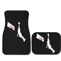 Basketball Dunk Competition Silhouette One Handed Dunk Shot Full Set Car Mats | Artistshot