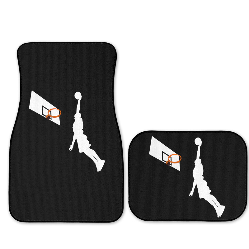 Basketball Dunk Competition Silhouette One Handed Dunk Shot Full Set Car Mats | Artistshot