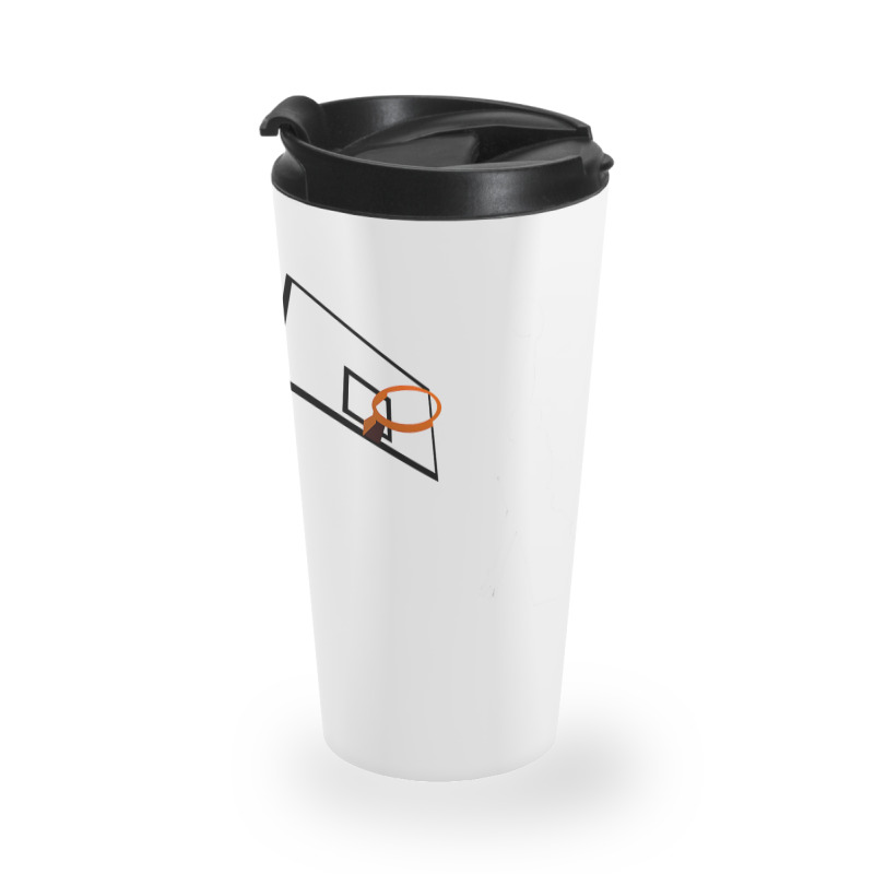 Basketball Dunk Competition Silhouette One Handed Dunk Shot Travel Mug | Artistshot