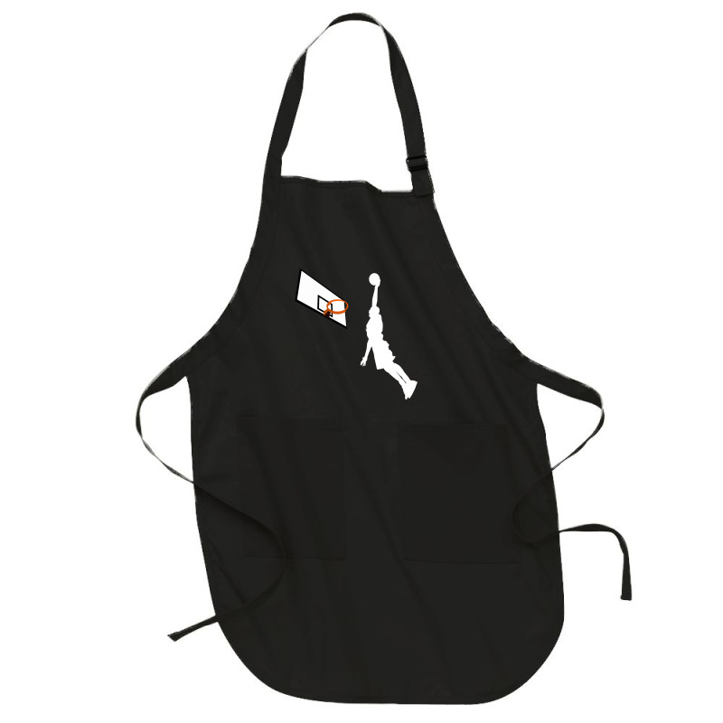 Basketball Dunk Competition Silhouette One Handed Dunk Shot Full-length Apron | Artistshot