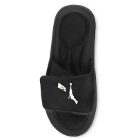 Basketball Dunk Competition Silhouette One Handed Dunk Shot Slide Sandal | Artistshot