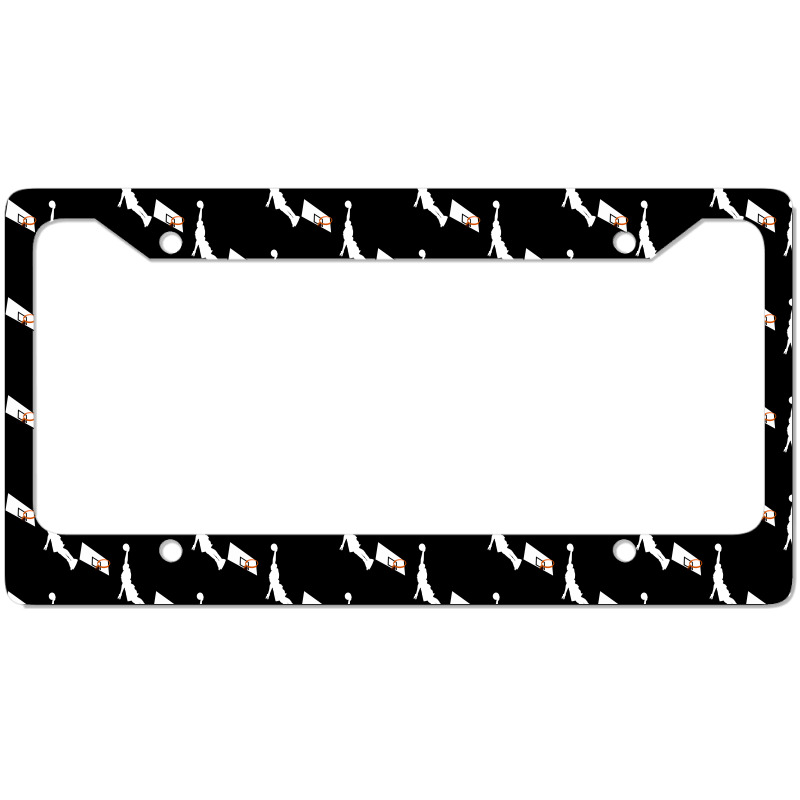 Basketball Dunk Competition Silhouette One Handed Dunk Shot License Plate Frame | Artistshot