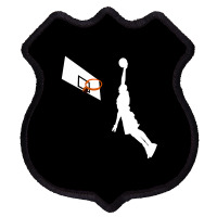 Basketball Dunk Competition Silhouette One Handed Dunk Shot Shield Patch | Artistshot