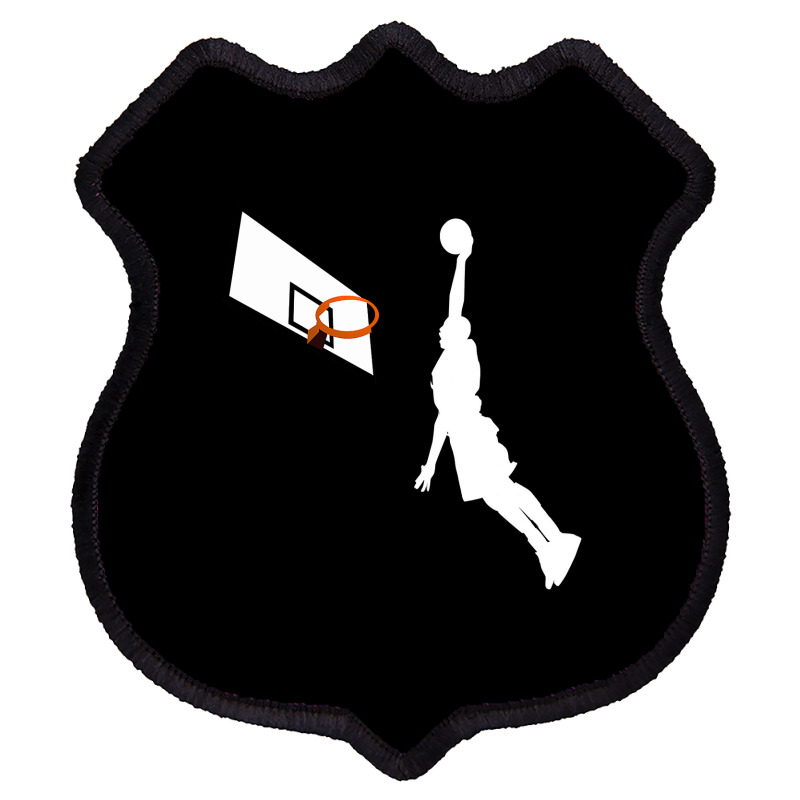 Basketball Dunk Competition Silhouette One Handed Dunk Shot Shield Patch | Artistshot