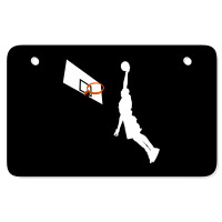 Basketball Dunk Competition Silhouette One Handed Dunk Shot Atv License Plate | Artistshot