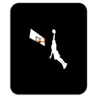 Basketball Dunk Competition Silhouette One Handed Dunk Shot Mousepad | Artistshot