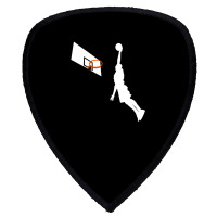 Basketball Dunk Competition Silhouette One Handed Dunk Shot Shield S Patch | Artistshot