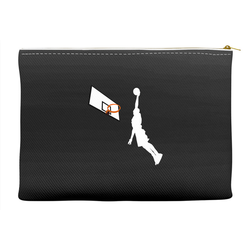 Basketball Dunk Competition Silhouette One Handed Dunk Shot Accessory Pouches | Artistshot