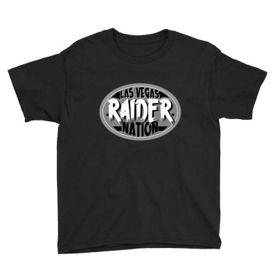 Las Vegas Raider Nation Youth Tee Designed By Tiococacola