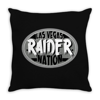 Las Vegas Raider Nation Throw Pillow Designed By Tiococacola