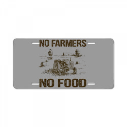 Custom No Farmers No Food Farmer Farming Farm Owner Gifts Men Women License  Plate By Cm-arts - Artistshot