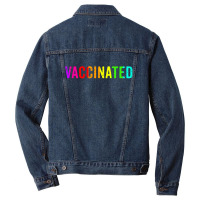 Vaccinated Men Denim Jacket | Artistshot