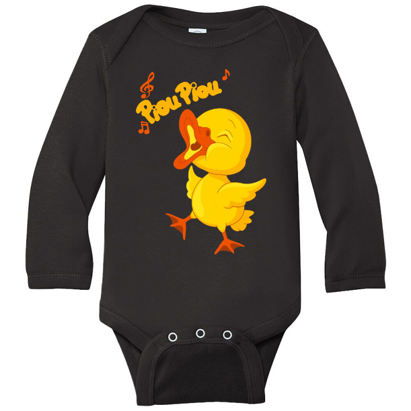 Piou Piou Poussin Canard Long Sleeve Baby Bodysuit | Artistshot