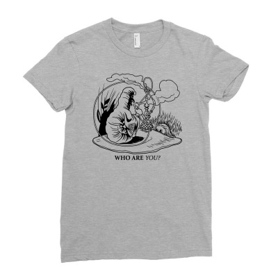 Caterpillar And Alice Ladies Fitted T-shirt Designed By Apuy