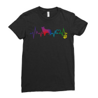 Finnish Lapphund T  Shirt Finnish Lapphund Colorful Heartbeat, Heart & Ladies Fitted T-shirt | Artistshot