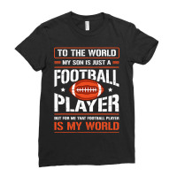 World Player Football Quarterback Team Athlete Art Field Ladies Fitted T-shirt | Artistshot