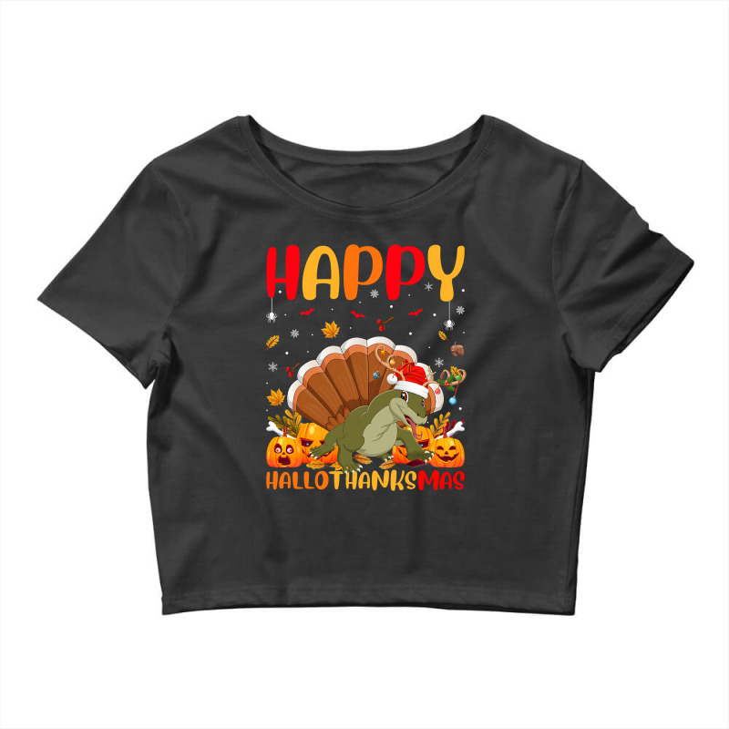 Funny Komodo Dragon Lover Happy Komodo Dragon Hellothanksmas Crop Top by peafowl | Artistshot