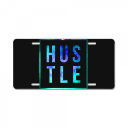 hustle tropical hustler grind millionairegift License Plate | Artistshot