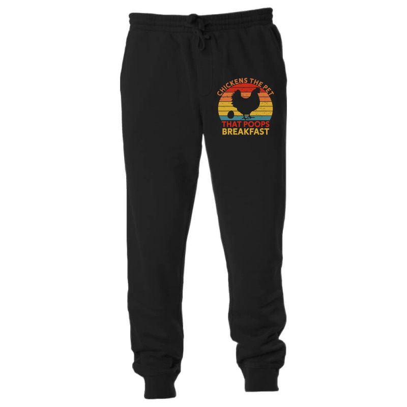 Chickens The Pet That Poops Breakfast Gift Chicken Lovers 163 Unisex Jogger by peafowl | Artistshot