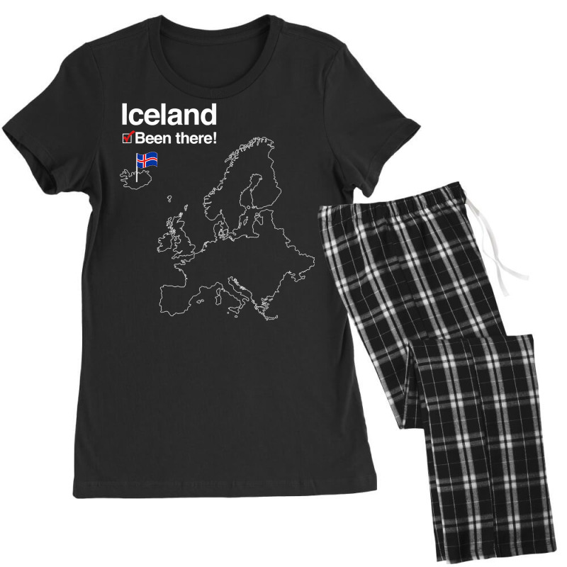 Iceland Shirt With Flag   I've Been There Map Women's Pajamas Set by walkersnoelan | Artistshot