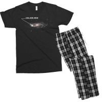 Funny Galaxy Space Location Gps Joking T Shirt Men's T-shirt Pajama Set | Artistshot