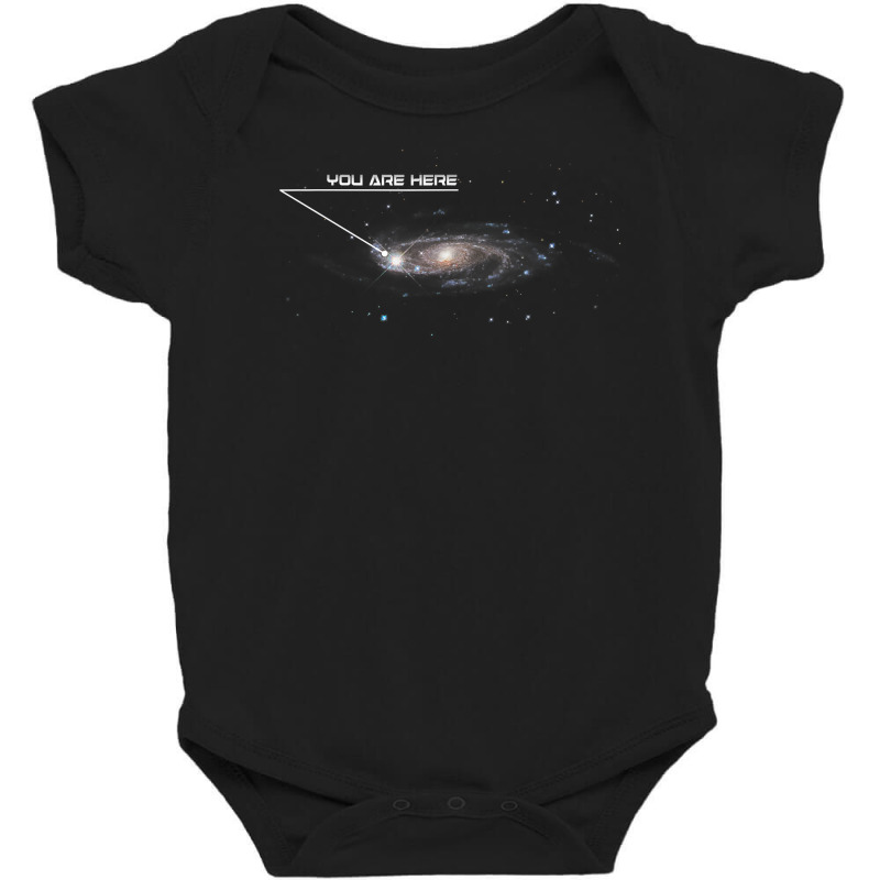 Funny Galaxy Space Location Gps Joking T Shirt Baby Bodysuit by rillanerby | Artistshot