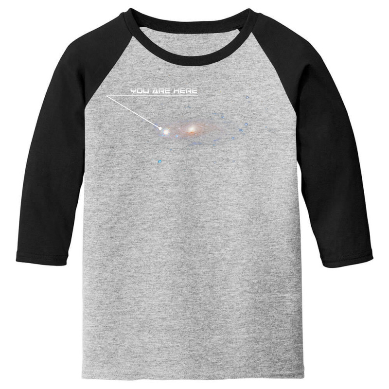 Funny Galaxy Space Location Gps Joking T Shirt Youth 3/4 Sleeve by rillanerby | Artistshot