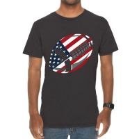 American Football American Flag Vintage T-shirt | Artistshot