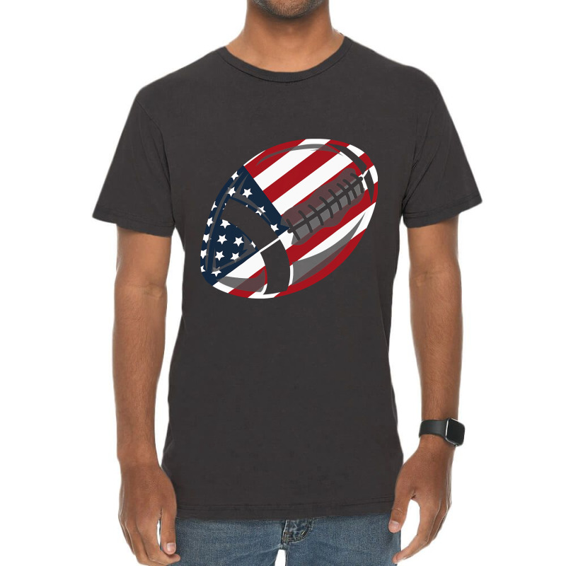 American Football American Flag Vintage T-Shirt by pester | Artistshot