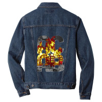 Blm Acab Burning Men Denim Jacket | Artistshot