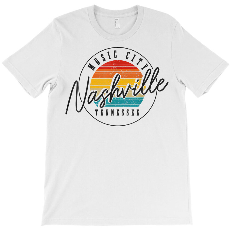 Nashville Tennessee Country Music City Vintage Retro T Shirt T-shirt | Artistshot