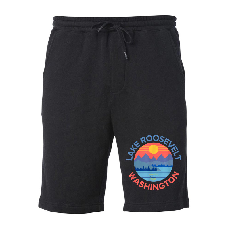 Lake Roosevelt Fishing, Hiking, Camping T Shirt Fleece Short | Artistshot