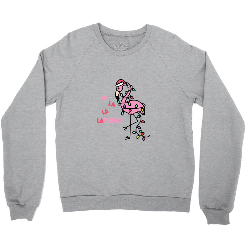 Christmas Flamingo Crewneck Sweatshirt | Artistshot