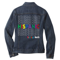 National Hispanic Heritage Month Latin America Culture  Essential T Sh Ladies Denim Jacket | Artistshot