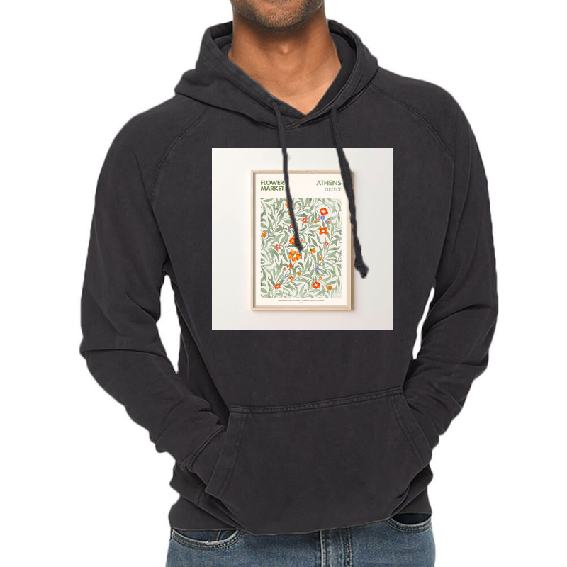 Flower Market Athens Greece Vintage Hoodie | Artistshot