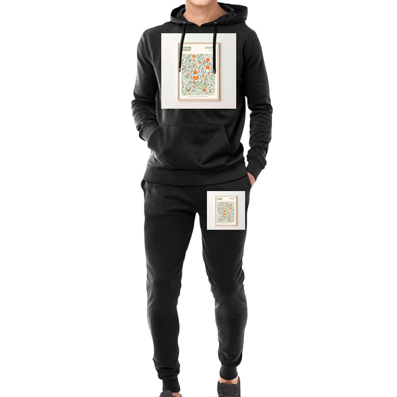 Flower Market Athens Greece Hoodie & Jogger Set | Artistshot