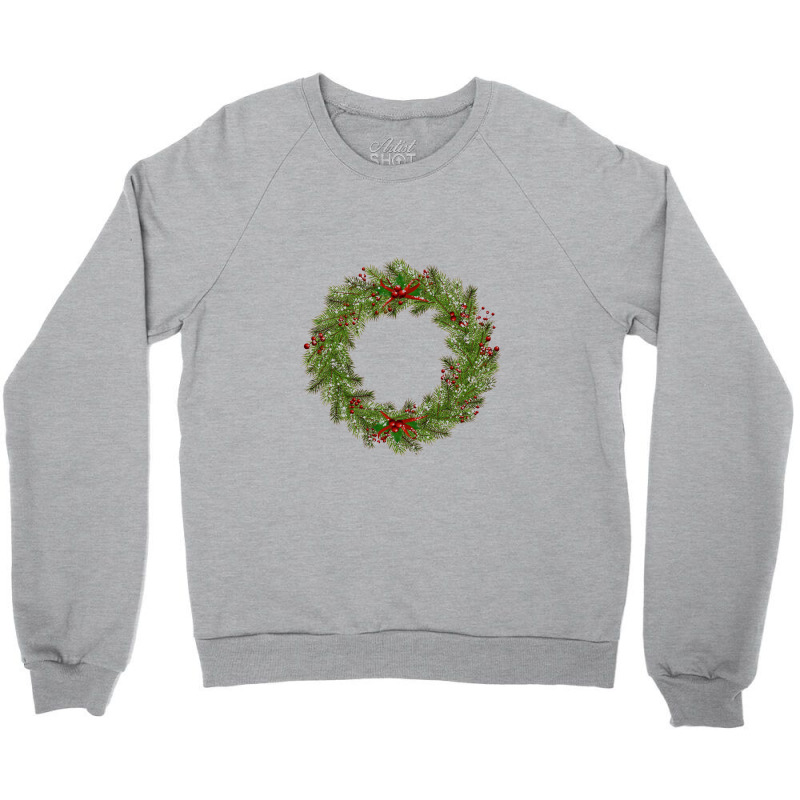 Christmas Wreath Crewneck Sweatshirt | Artistshot