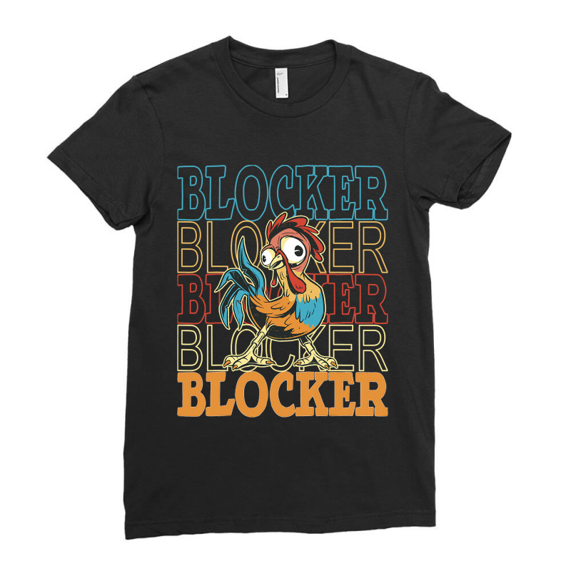 Cock Blockers Kawaii Rooster Lovers Funny Gags For Men 218 Ladies Fitted T-Shirt by peafowl | Artistshot