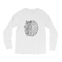 Floral Brain Anatomy Long Sleeve Shirts | Artistshot